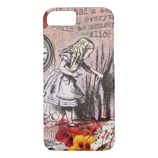 Alice nonsense curtain wonderland Case-Mate iPhone case (Back)