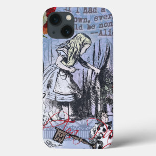 Alice nonsense curtain wonderland classic iPhone 13 case