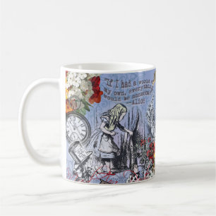 Alice nonsense curtain wonderland classic coffee mug