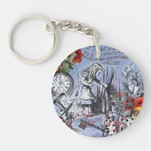 Alice nonsense curtain wonderland classic key ring