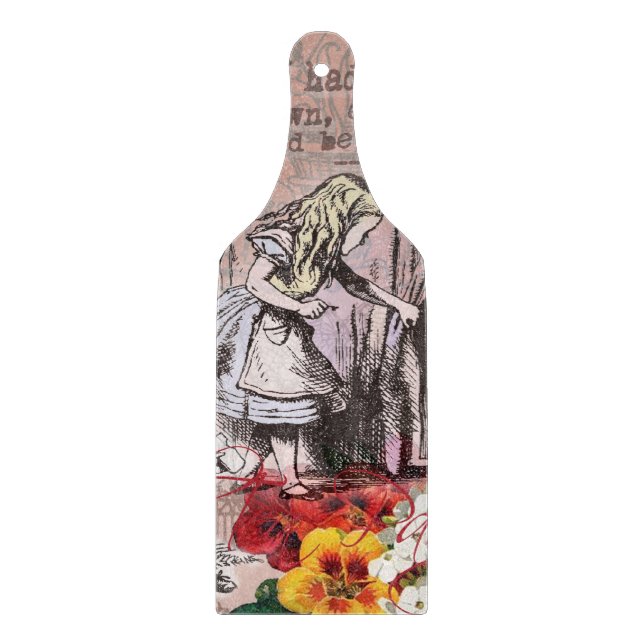 Alice nonsense curtain wonderland cutting board (Front)