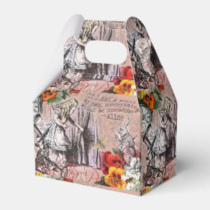 Alice nonsense curtain wonderland favour box