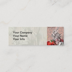 Alice nonsense curtain wonderland mini business card