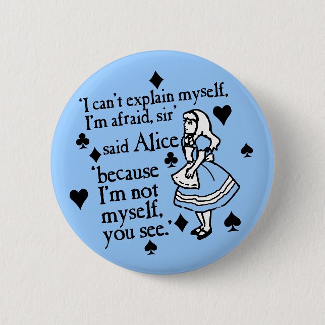Alice Not Myself 6 Cm Round Badge (Front)
