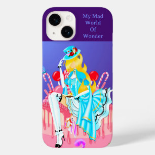 Alice on Birthday Cake wonderland art Case-Mate iPhone 14 Case