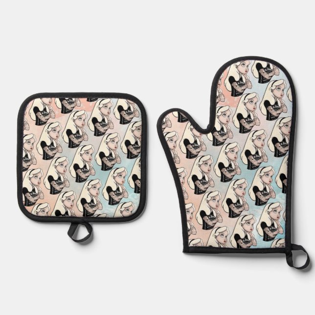 Alice Oven Mitt & Pot Holder Set (Front)