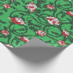 Alice painted roses wrapping paper