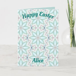ALICE ~ Personalised Easter card pattern