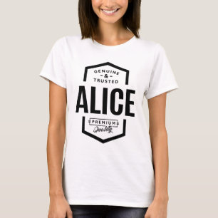 Alice Personalised Name Birthday T-Shirt