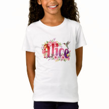 Alice - Personalised Shirt - For Kids