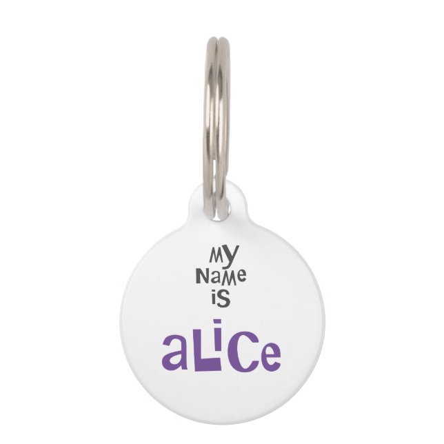Alice Pet Tag (Front)