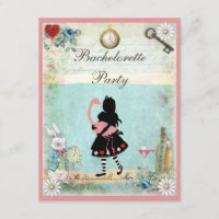 Alice & Pink Flamingo & Martini Bachelorette Party