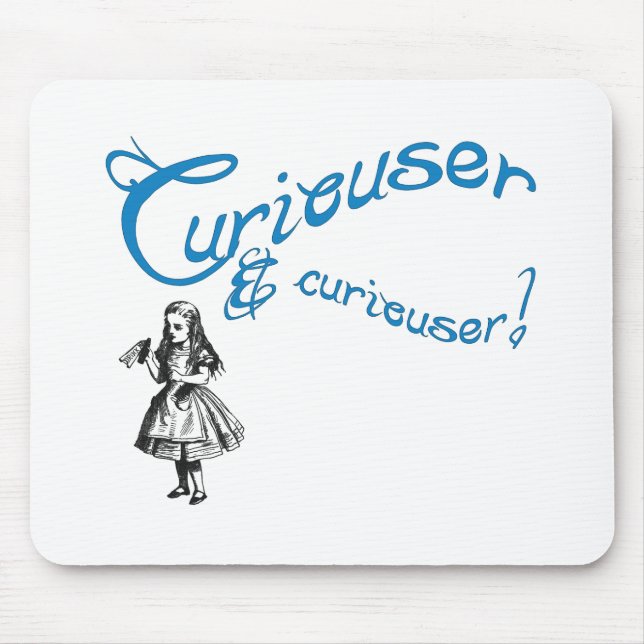 Alice Quote with Image Mouse Mat (Front)