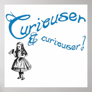 Alice Quote with Image Poster