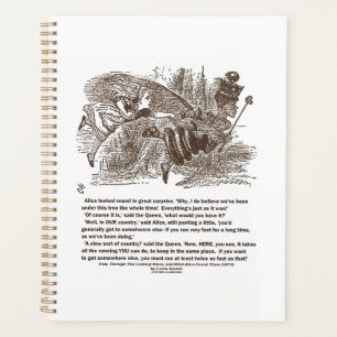 Alice Red Queen All The Running You Can Do Quote Planner