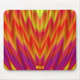 ALICE ~ Red, Yellow and Purple Mouse Pad