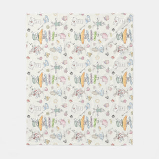 Alice’s Tea Party Fleece Blanket