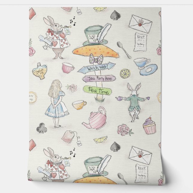 Alice’s Tea Party  Wallpaper (Unrolling)