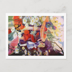 Alice Seeks Advice From the Caterpillar Postcard