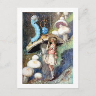 Alice Seeks Advice from the Caterpillar Postcard