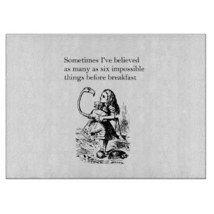 Alice, Six Impossible Things Cutting Board