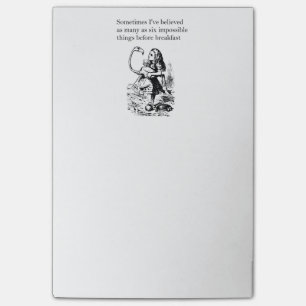 Alice, Six Impossible Things Post-it Notes