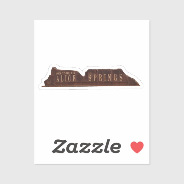 Alice Springs Australia Sign (Sheet)