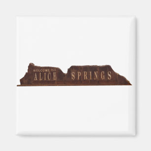 Alice Springs Australia Sign Magnet
