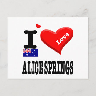 ALICE SPRINGS - I Love - Postcard