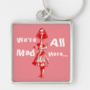Alice Stretched in Wonderland Key Ring