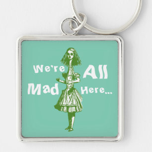 Alice Stretched in Wonderland Key Ring