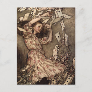 Alice Swarmed by Playing Cards