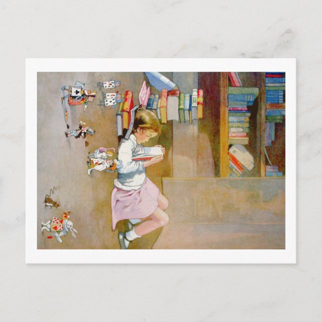 Alice Takes a Trip to Wonderland Postcard (Front)