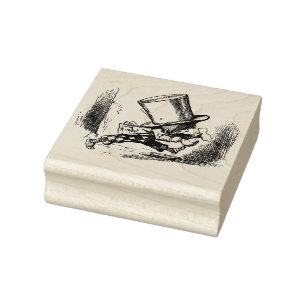 Alice Tea Party Rubber Stamp