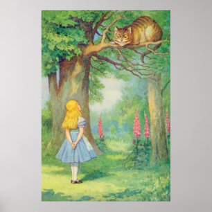 Alice & the Cheshire Cat Full Colour Poster