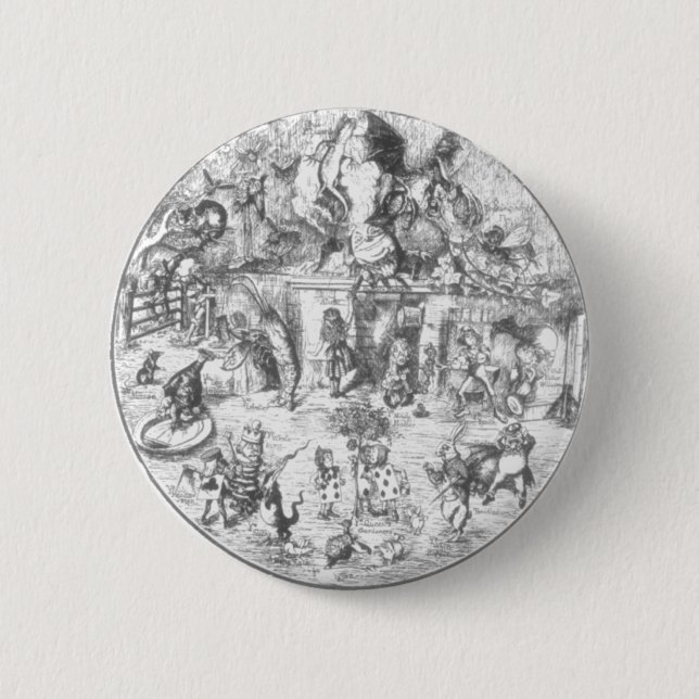 Alice & the Gang 6 Cm Round Badge (Front)