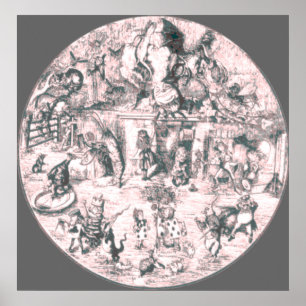 Alice & the Gang Pink Tint Poster