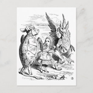 Alice, the Gryphon and the Mock Turtle Dance Postcard
