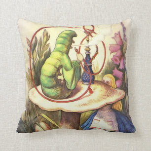 Alice & The Hookah Smoking Caterpillar Cushion