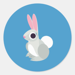 Alice the Rabbit Classic Round Sticker