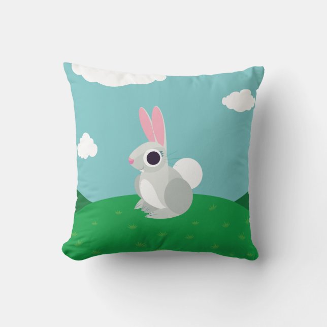 Alice the Rabbit Cushion (Front)