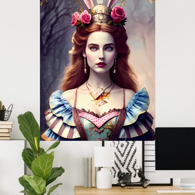 Alice the Rabbit Queen Poster (Home Office)