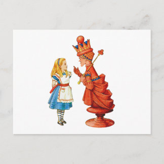 Alice & The Red Queen Postcard