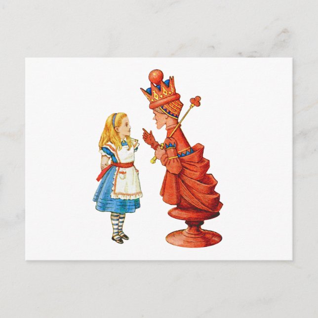 Alice & The Red Queen Postcard (Front)