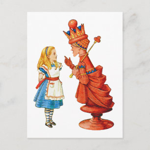 Alice & The Red Queen Postcard