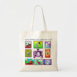 Alice Through the Looking-Glass 1998 Cartoon Art Tote Bag