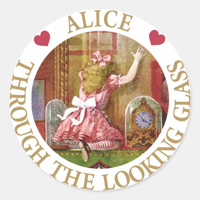Alice Through The Looking Glass Classic Round Sticker (Front)