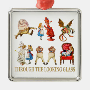 Alice Through the Looking Glass Metal Tree Decoration