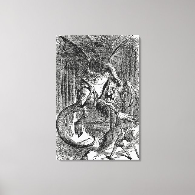Alice Through the Looking Glass - The Jabberwocky Canvas Print (Front)