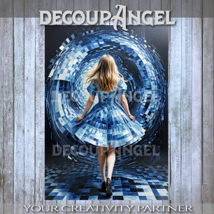 Alice Through the Portal Decoupage Tissue Paper